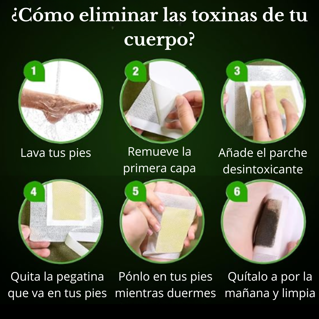 Pack x10 Parches Desintoxicantes de formula natural- CONFORTAID DETOX